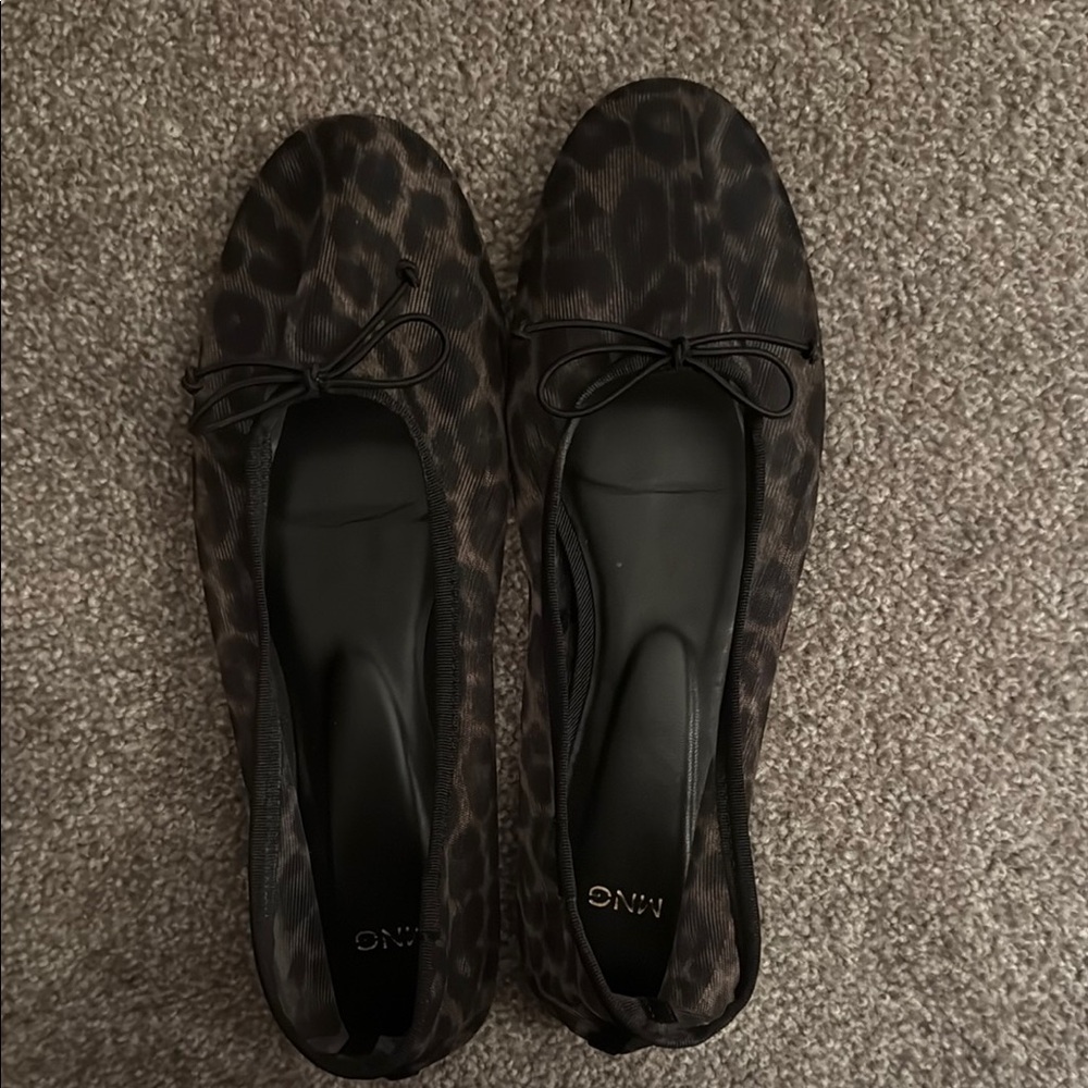 Mango Animal Print Flats